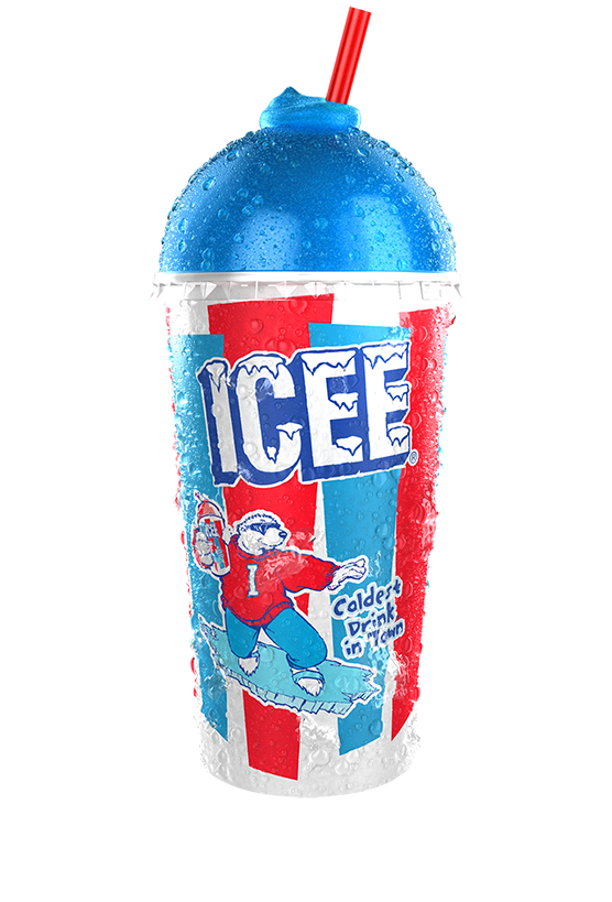 A blue raspberry-flavored ICEE